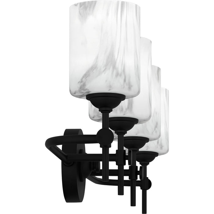 Quoizel ARI8631MBK Four Light Bath, Matte Black