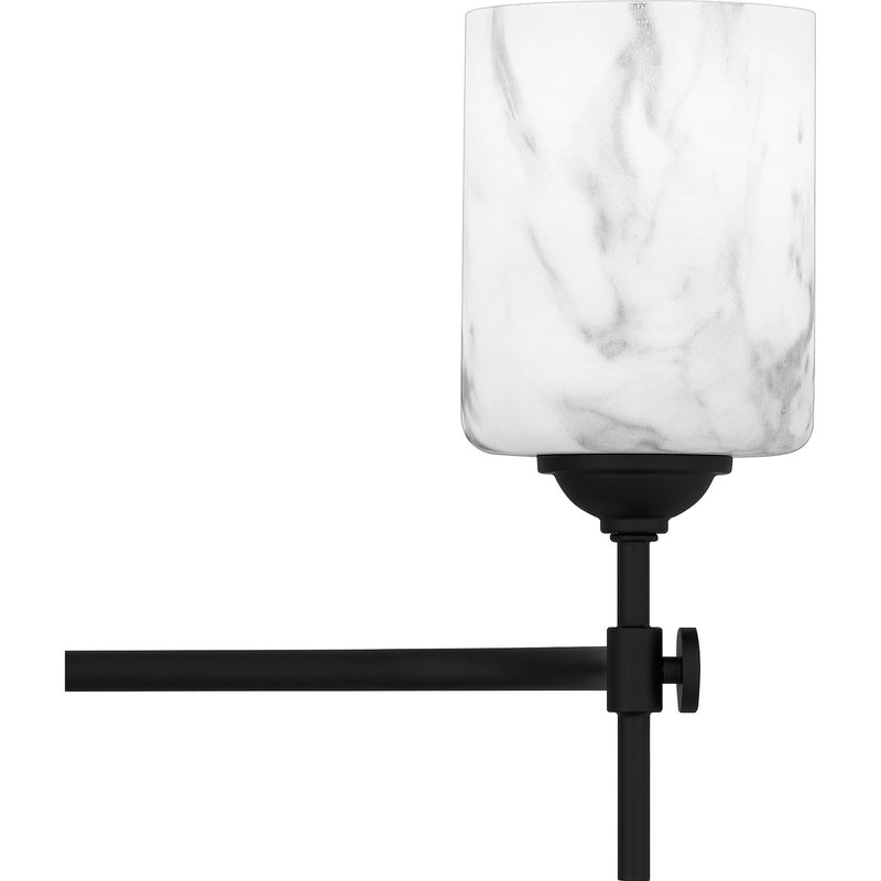 Quoizel ARI8631MBK Four Light Bath, Matte Black