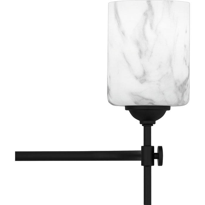 Quoizel ARI8631MBK Four Light Bath, Matte Black
