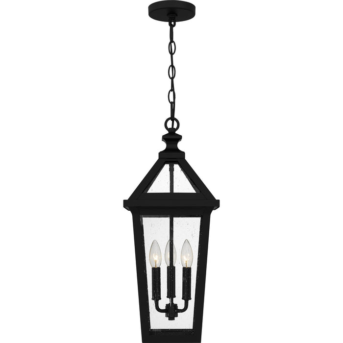 Quoizel BLV1909MBK Three Light Outdoor Hanging Lantern, Matte Black