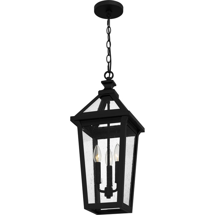 Quoizel BLV1909MBK Three Light Outdoor Hanging Lantern, Matte Black
