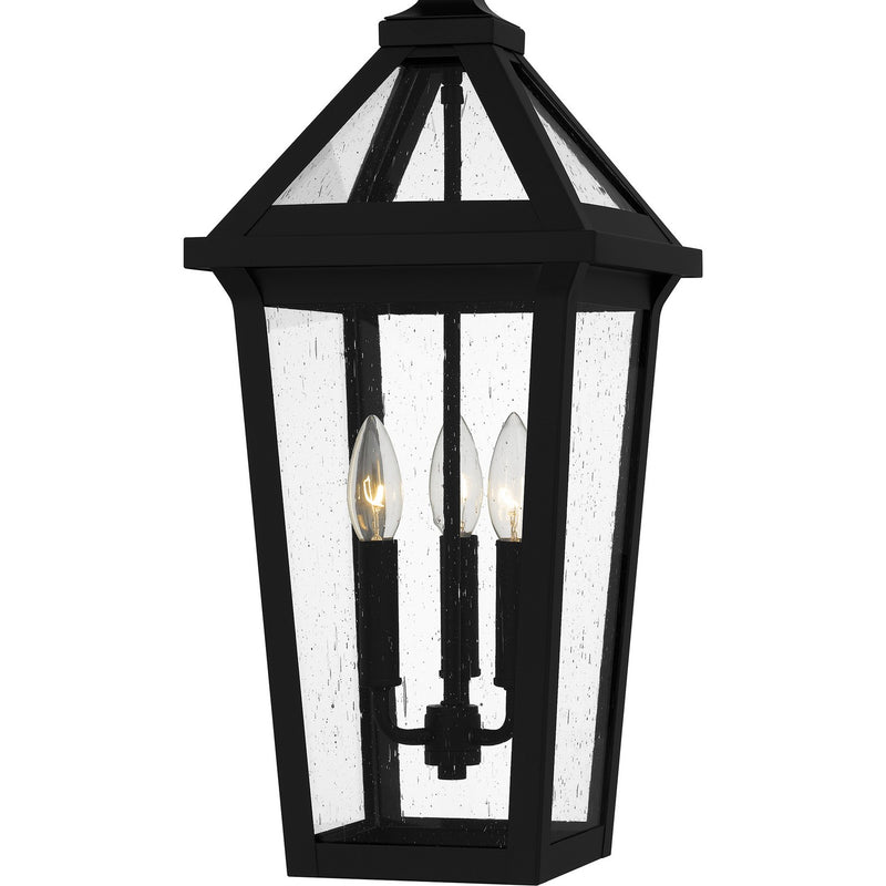 Quoizel BLV1909MBK Three Light Outdoor Hanging Lantern, Matte Black