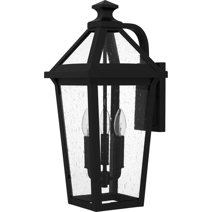 Quoizel BLV8409MBK Three Light Outdoor Wall Mount, Matte Black