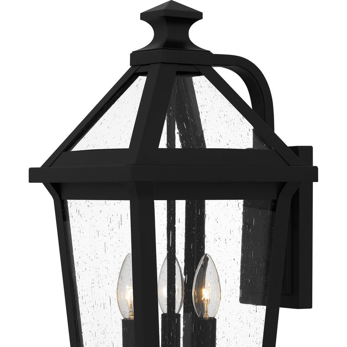 Quoizel BLV8409MBK Three Light Outdoor Wall Mount, Matte Black