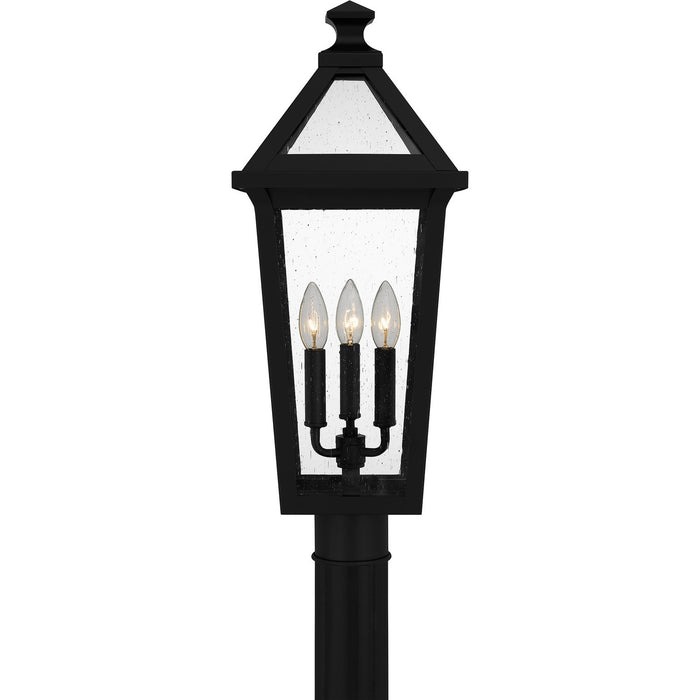 Quoizel BLV9009MBK Three Light Outdoor Post Mount, Matte Black