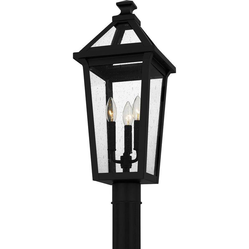 Quoizel BLV9009MBK Three Light Outdoor Post Mount, Matte Black