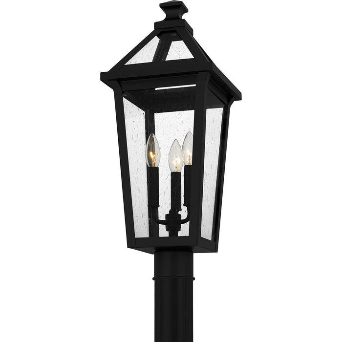 Quoizel BLV9009MBK Three Light Outdoor Post Mount, Matte Black