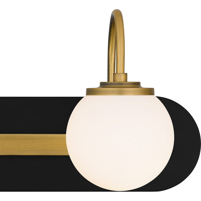 Quoizel DES8618MBK Two Light Bath, Matte Black