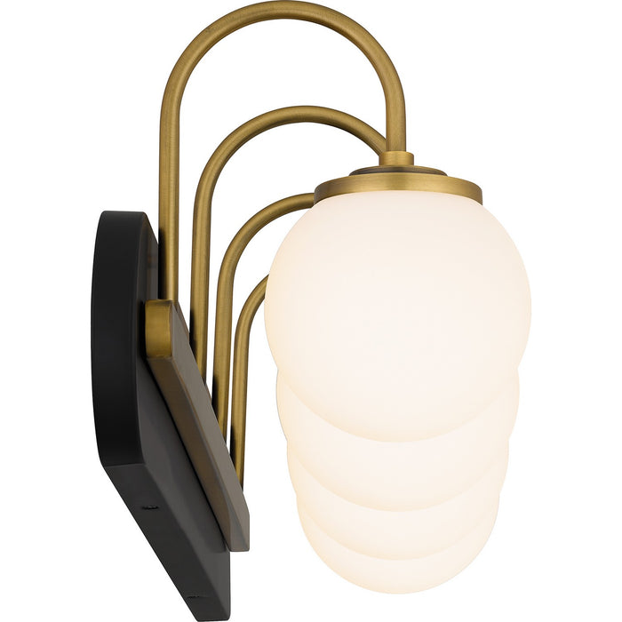 Quoizel DES8631MBK Four Light Bath, Matte Black