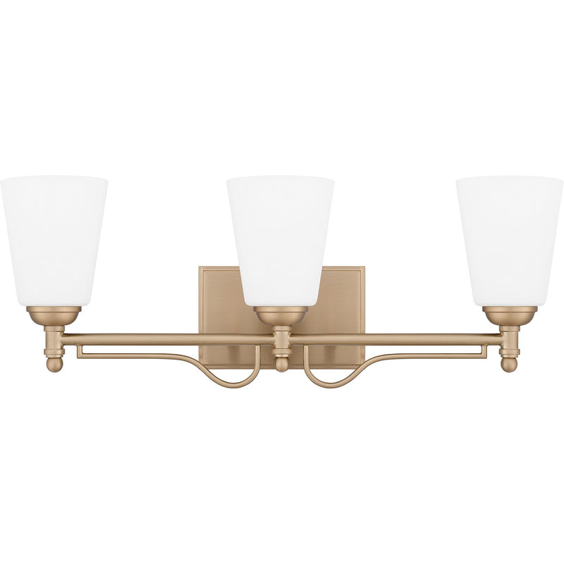 Quoizel ESR8623BGD Three Light Bath, Bronze Gold