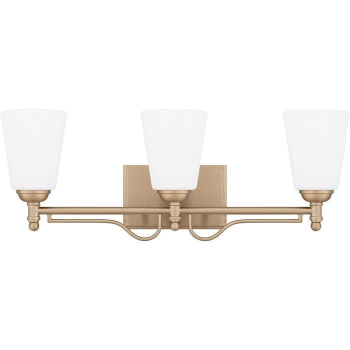 Quoizel ESR8623BGD Three Light Bath, Bronze Gold