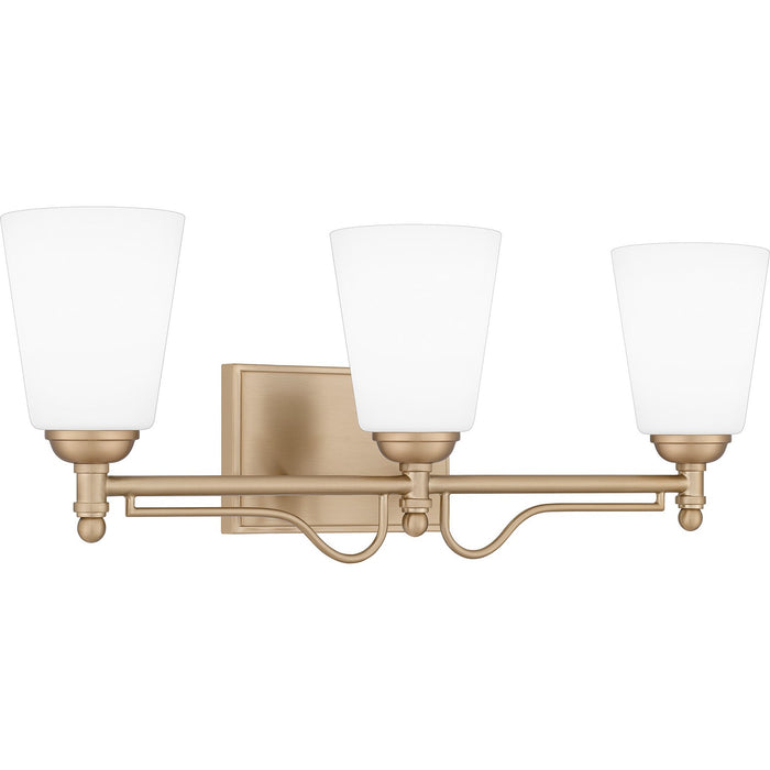 Quoizel ESR8623BGD Three Light Bath, Bronze Gold