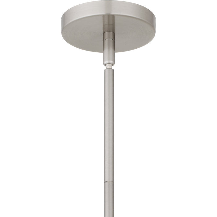 Quoizel FOG1505BN One Light Mini Pendant, Brushed Nickel