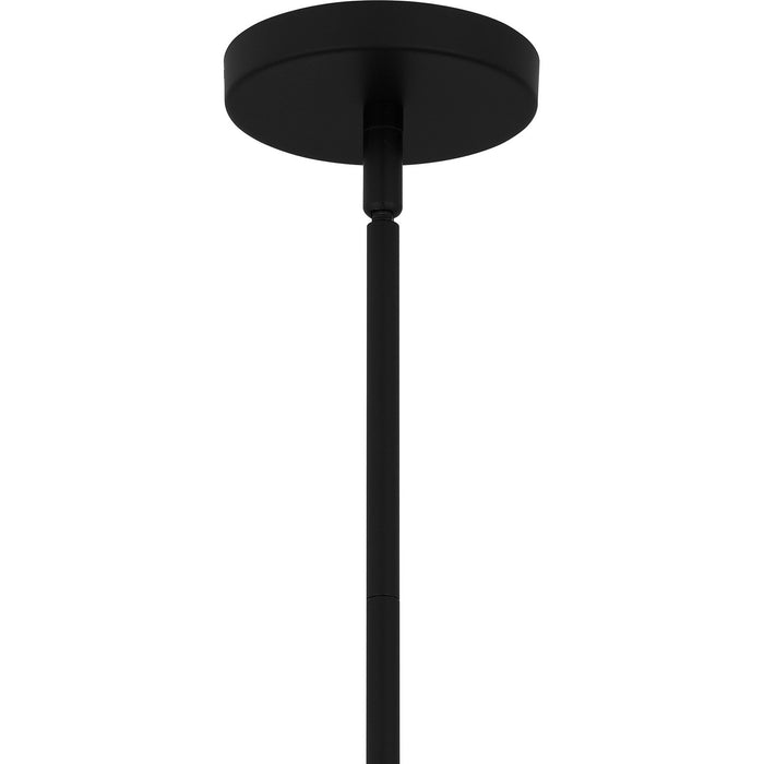 Quoizel FOG1505MBK One Light Mini Pendant, Matte Black