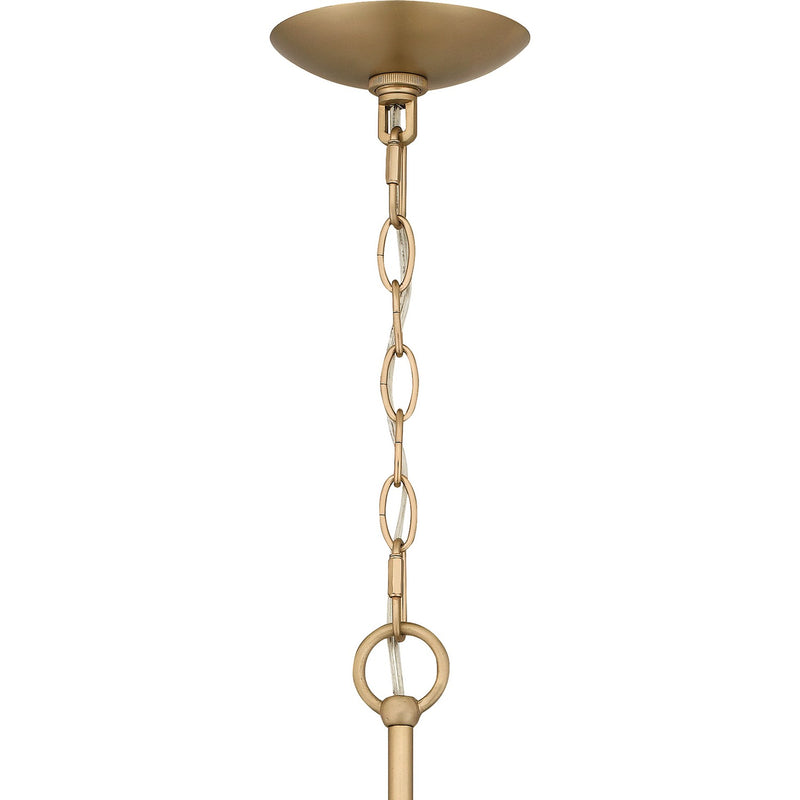 Quoizel HEI5040BGD Eight Light Chandelier, Bronze Gold