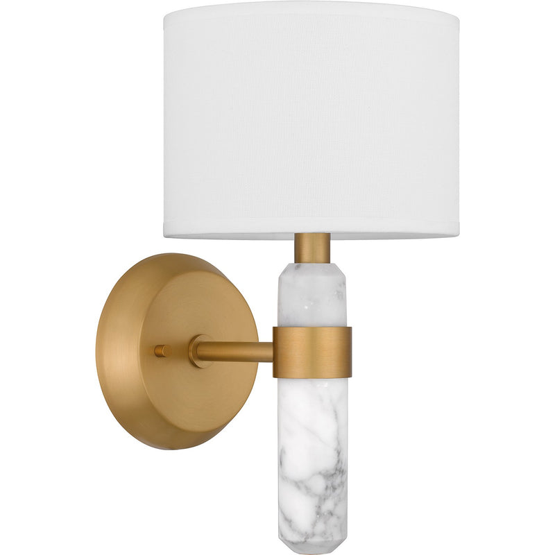 Quoizel KMB8707BWS One Light Wall Sconce, Brushed Weathered Brass