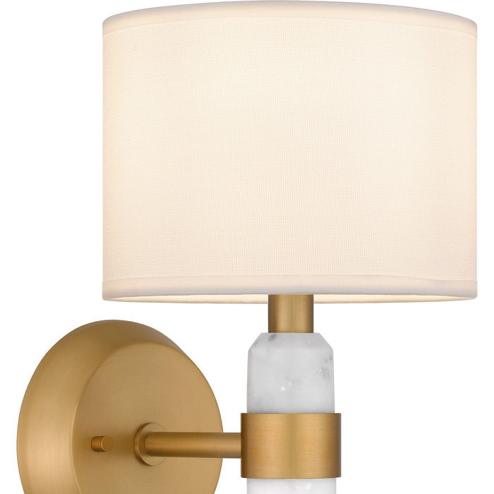 Quoizel KMB8707BWS One Light Wall Sconce, Brushed Weathered Brass