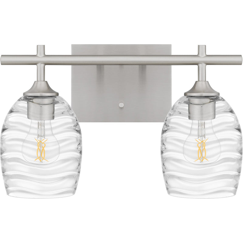Quoizel LCY8615BN Two Light Bath, Brushed Nickel