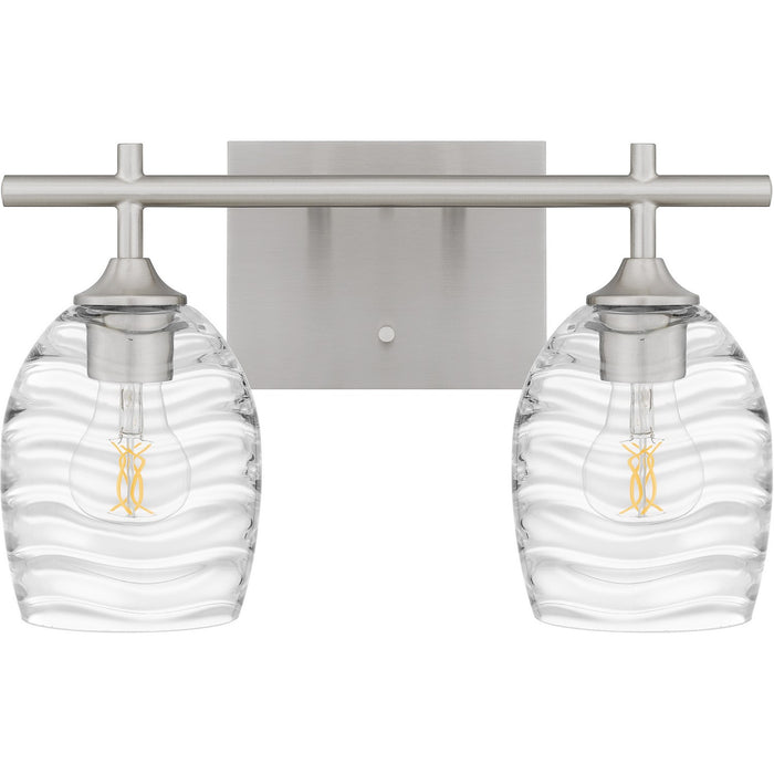 Quoizel LCY8615BN Two Light Bath, Brushed Nickel