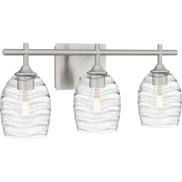 Quoizel LCY8622BN Three Light Bath, Brushed Nickel