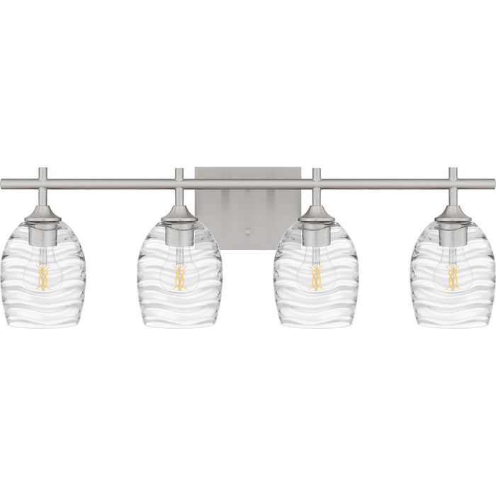 Quoizel LCY8629BN Four Light Bath, Brushed Nickel
