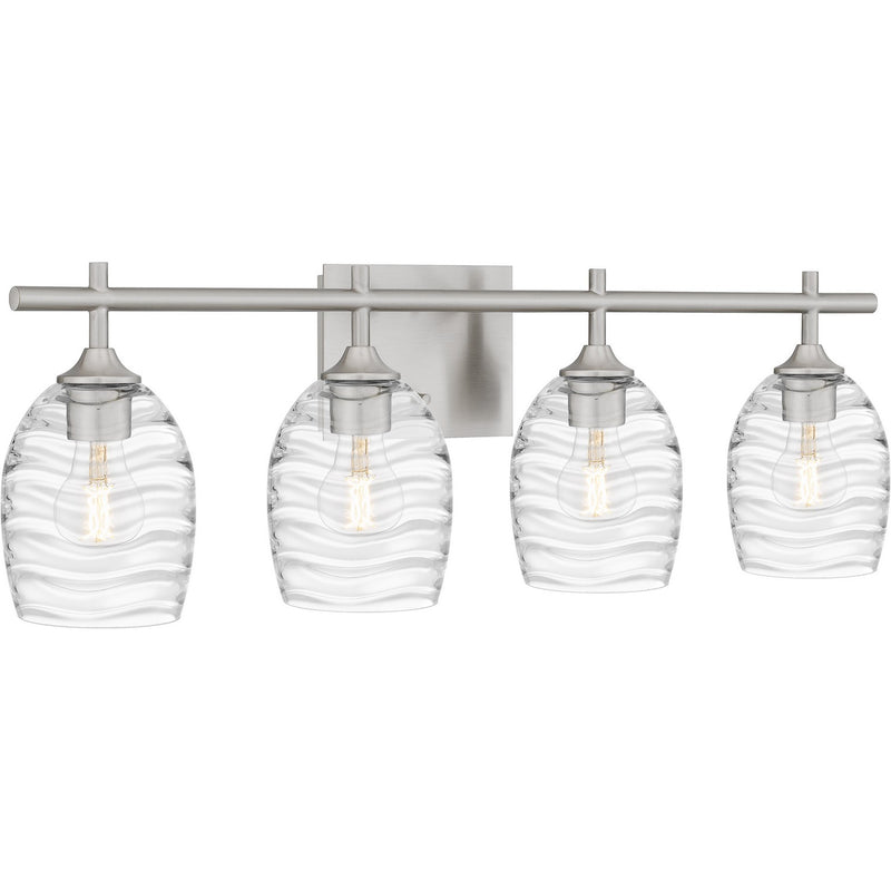 Quoizel LCY8629BN Four Light Bath, Brushed Nickel