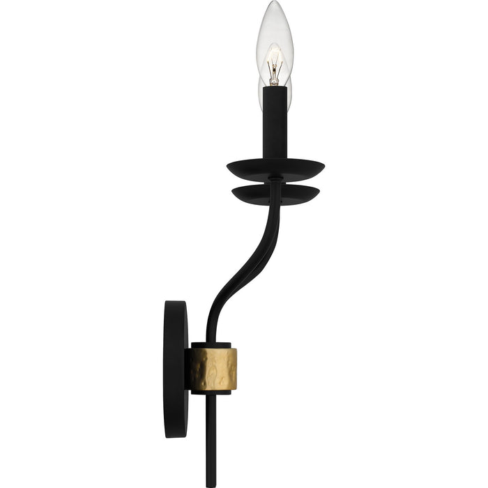 Quoizel MAG8711MBK Two Light Wall Sconce, Matte Black