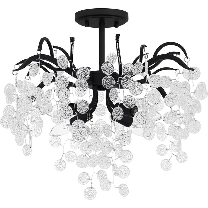 Quoizel MAP1720EK Four Light Semi Flush Mount, Earth Black
