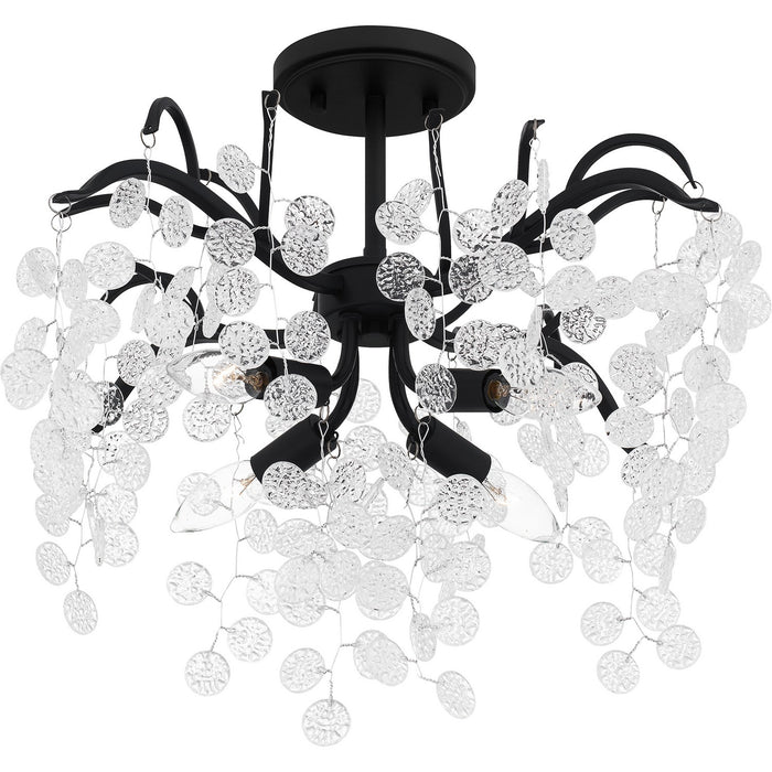 Quoizel MAP1720EK Four Light Semi Flush Mount, Earth Black