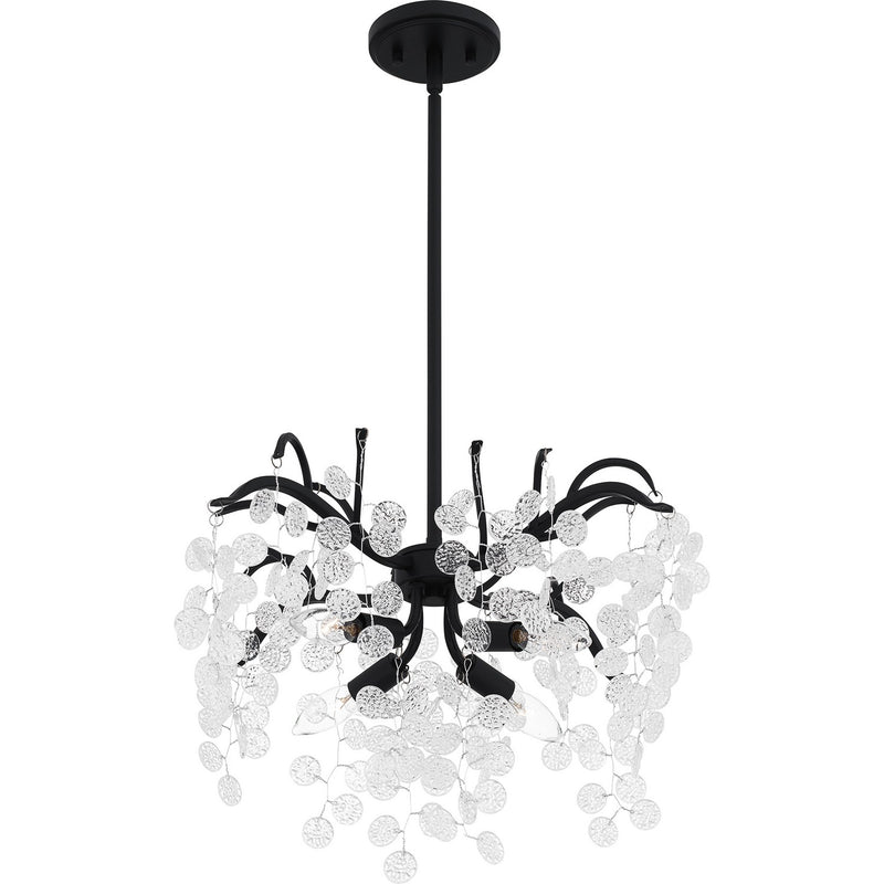 Quoizel MAP2820EK Four Light Pendant, Earth Black