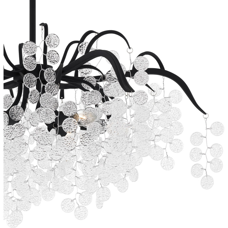 Quoizel MAP5028EK Six Light Chandelier, Earth Black