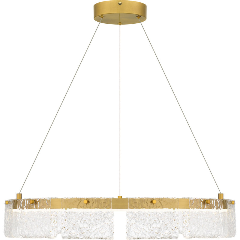 Quoizel PCACE2824BRG LED Pendant, Brushed Gold