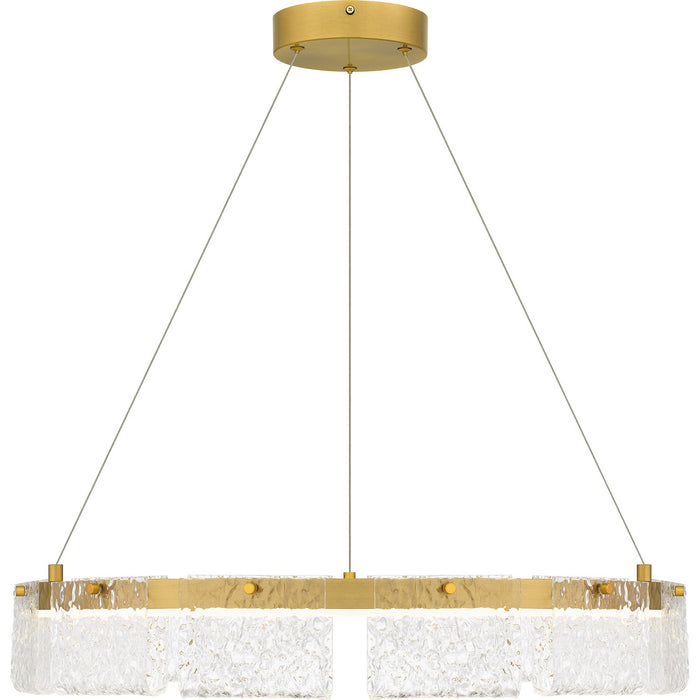 Quoizel PCACE2824BRG LED Pendant, Brushed Gold