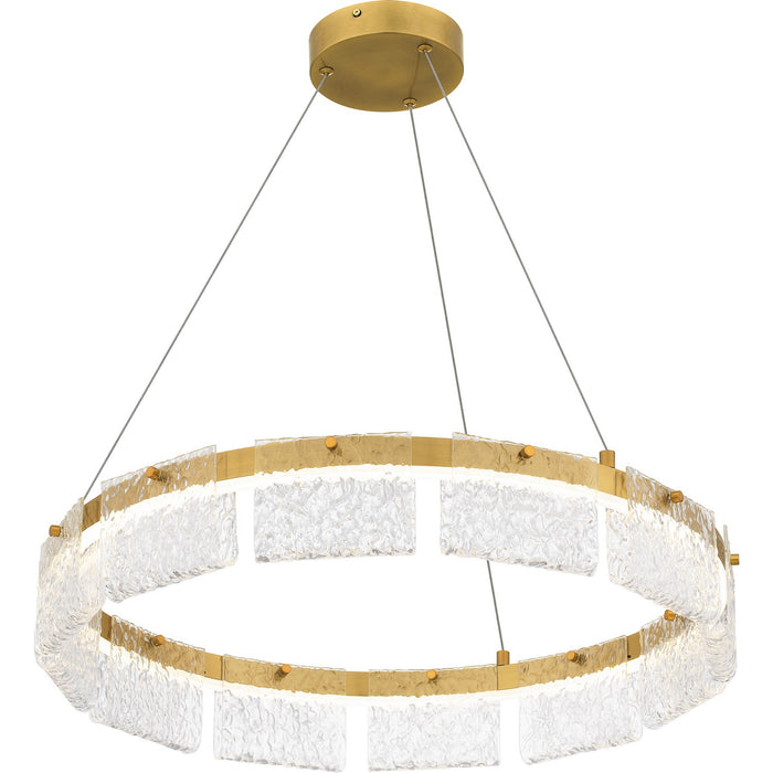 Quoizel PCACE2824BRG LED Pendant, Brushed Gold