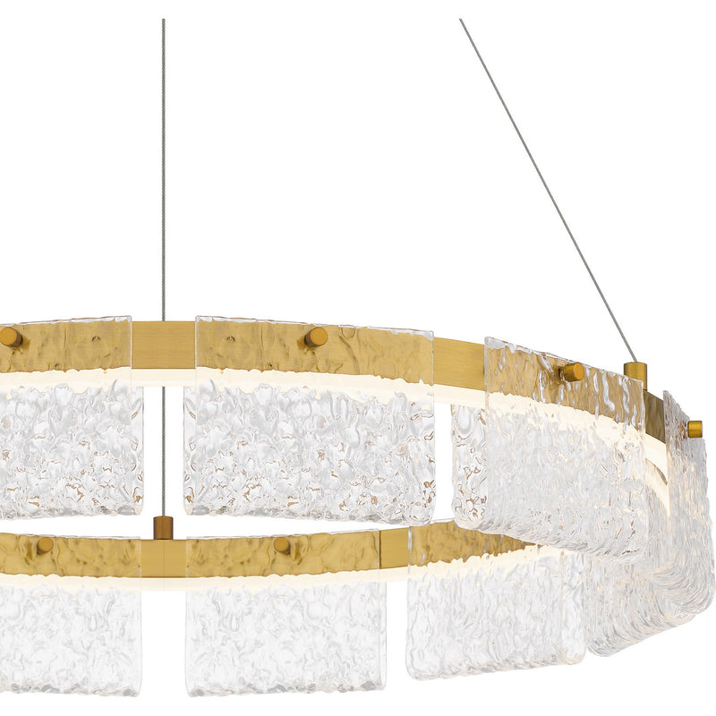 Quoizel PCACE2824BRG LED Pendant, Brushed Gold