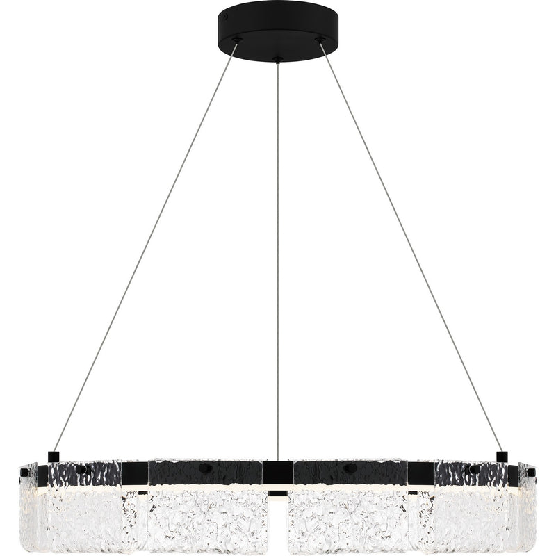 Quoizel PCACE2824MBK LED Pendant, Matte Black