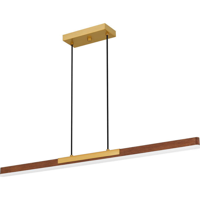 Quoizel PCCOT148BRG LED Linear Chandelier, Brushed Gold