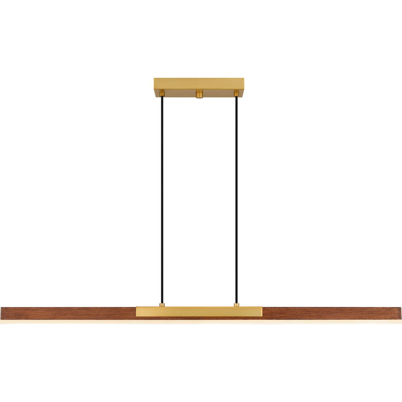 Quoizel PCCOT148BRG LED Linear Chandelier, Brushed Gold