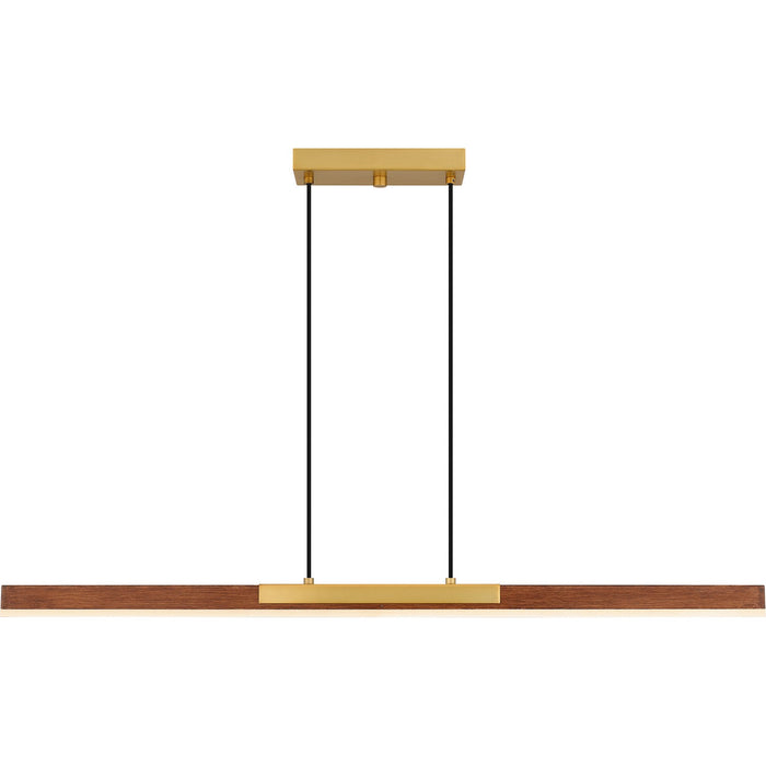 Quoizel PCCOT148BRG LED Linear Chandelier, Brushed Gold