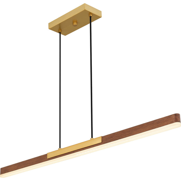 Quoizel PCCOT148BRG LED Linear Chandelier, Brushed Gold