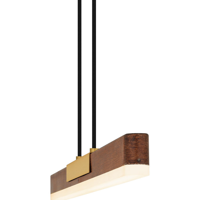 Quoizel PCCOT148BRG LED Linear Chandelier, Brushed Gold