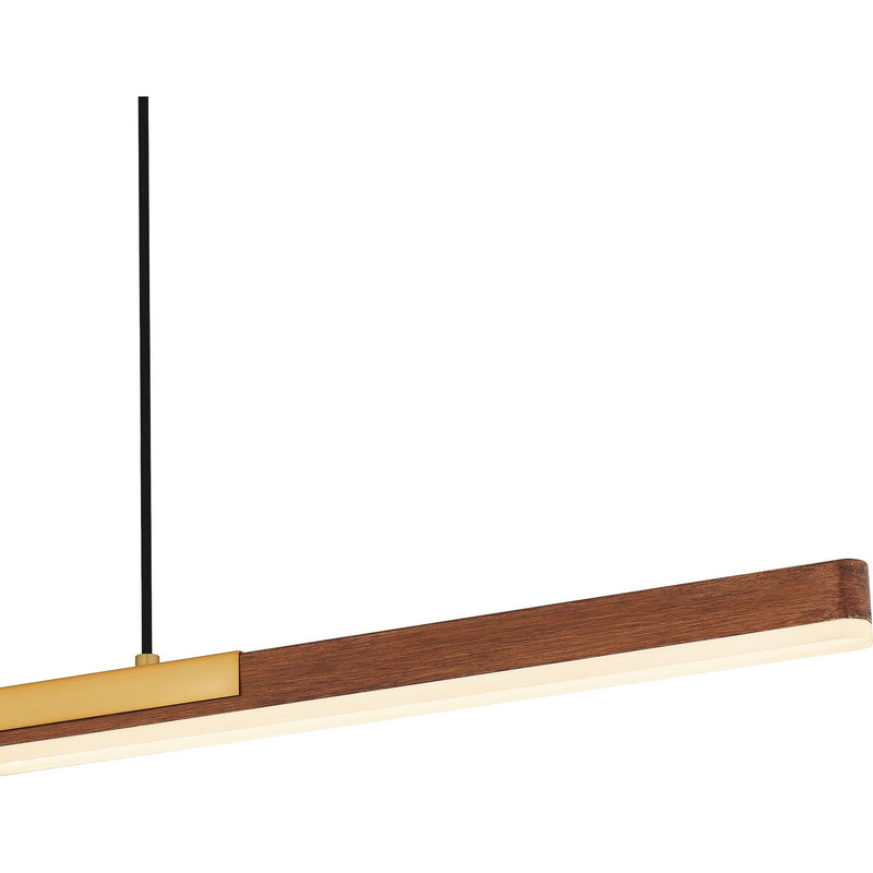 Quoizel PCCOT148BRG LED Linear Chandelier, Brushed Gold