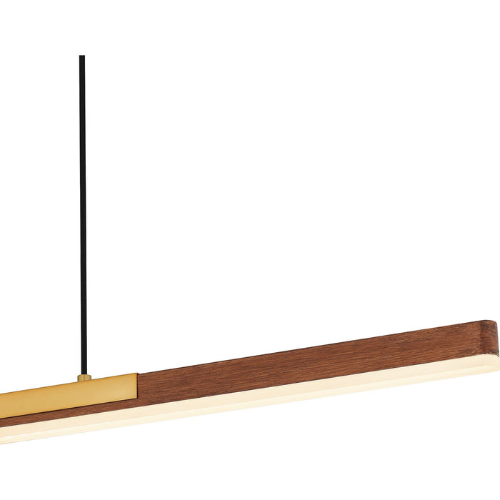 Quoizel PCCOT148BRG LED Linear Chandelier, Brushed Gold