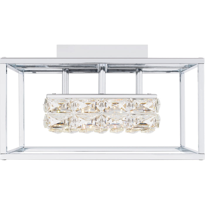 Quoizel PCDZ1716C LED Semi Flush Mount, Polished Chrome