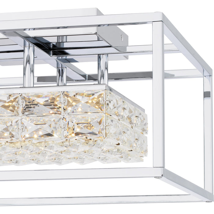 Quoizel PCDZ1716C LED Semi Flush Mount, Polished Chrome