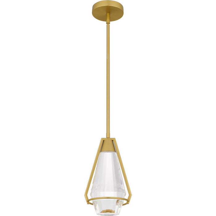 Quoizel PCLUA1507BRG LED Mini Pendant, Brushed Gold