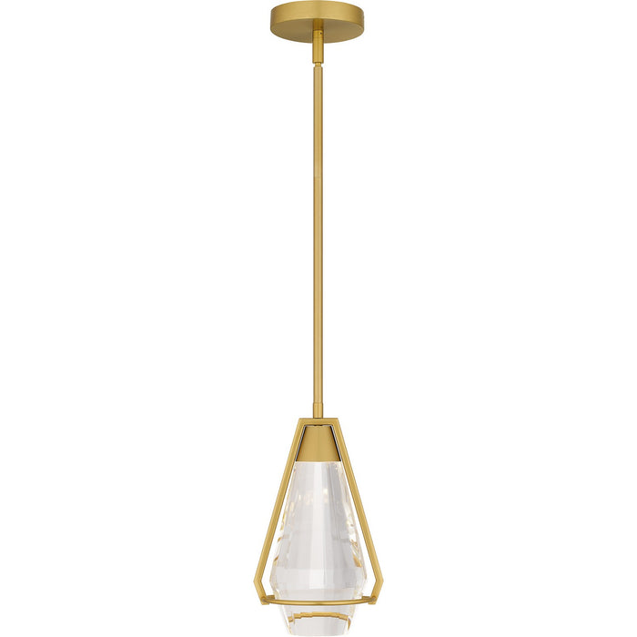 Quoizel PCLUA1507BRG LED Mini Pendant, Brushed Gold
