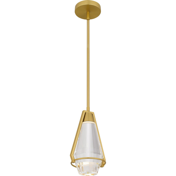 Quoizel PCLUA1507BRG LED Mini Pendant, Brushed Gold
