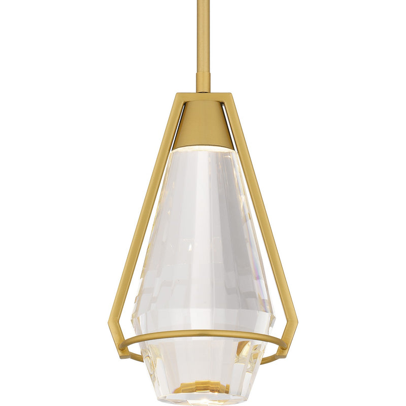 Quoizel PCLUA1507BRG LED Mini Pendant, Brushed Gold