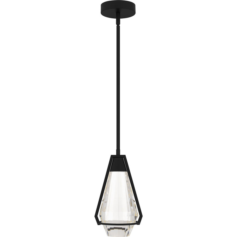 Quoizel PCLUA1507MBK LED Mini Pendant, Matte Black